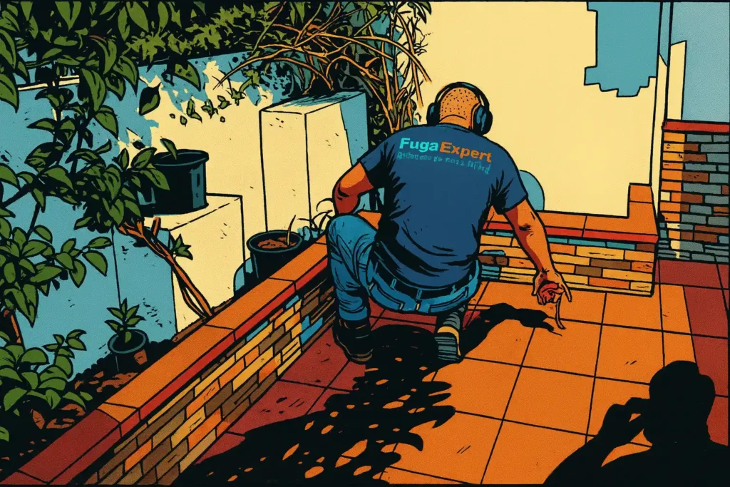 Localización de fuga de agua con geófono